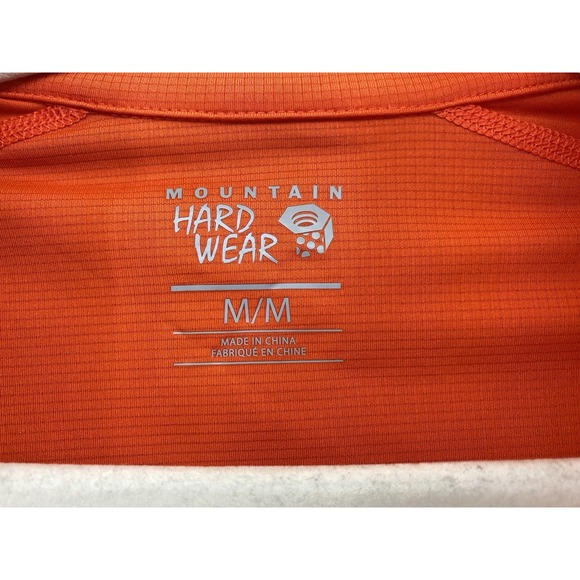 Mountain Hardwear Men's Med Butter Up Base Layer Long Sleeve 1/4 Zip Orange NWOT - Picture 8 of 8